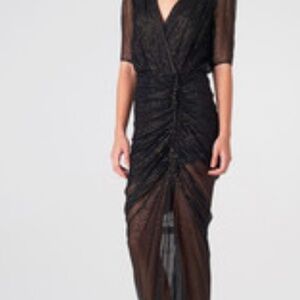 Veronica Beard Mariposa Dress Black/Gold